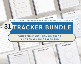 reMarkable 30-in-1 Digitaler Tracker Bundle (PDF Download)