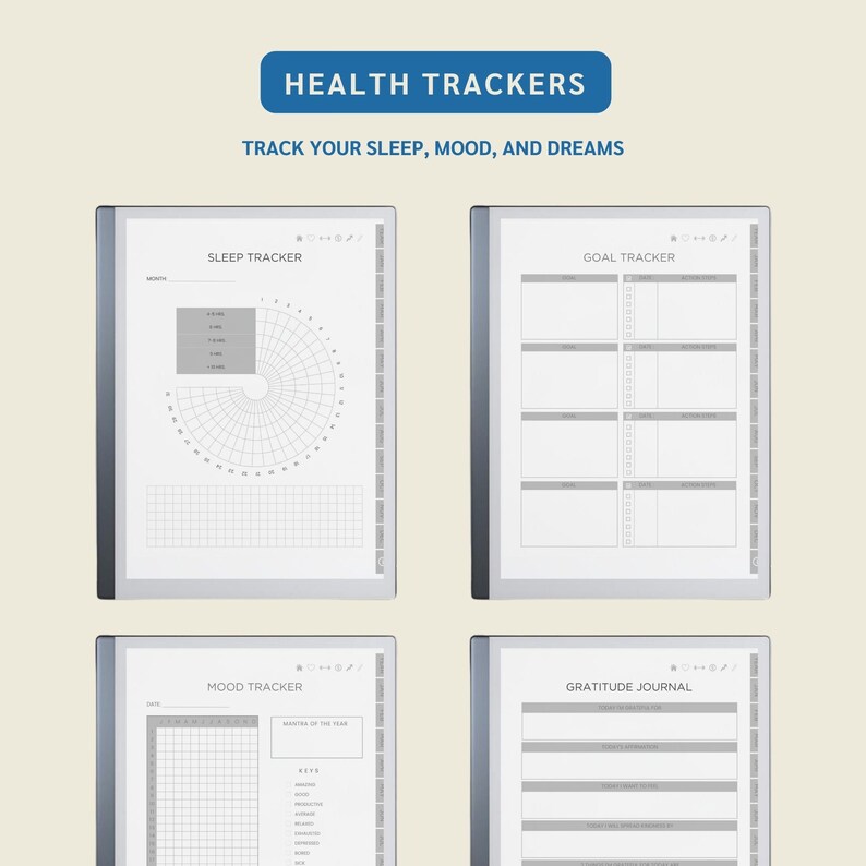 Hyperlinked Life Planner: Undated for Remarkable + Epaper Tablets (PDF ...