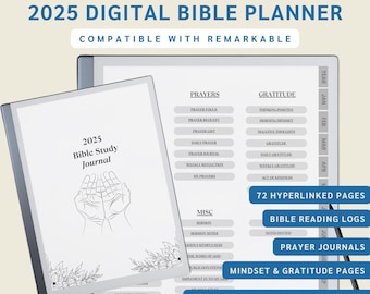 2025 Digital Bible Study Journal for reMarkable (PDF)