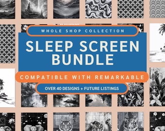 Pacchetto completo Sleep Screen compatibile con Remarkable 2 / Mega Bundle