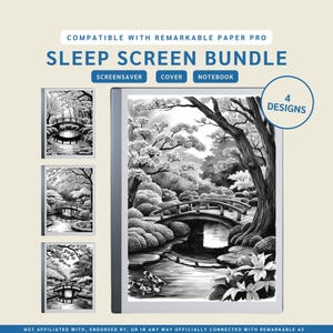 Sleep Screen Template Bundle for remarkable 2  | Remarkable Custom Lock Screen Cover | Remarkable Suspended Screen Template for Notebooks