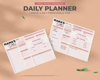 Printable daily planner | Daily to do list | Instant Download | A4 | Printable PDF
