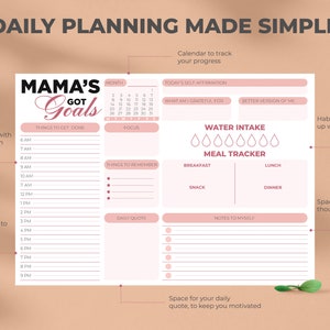 Printable Daily Planner | Daily to Do List | Instant Download | A4 ...
