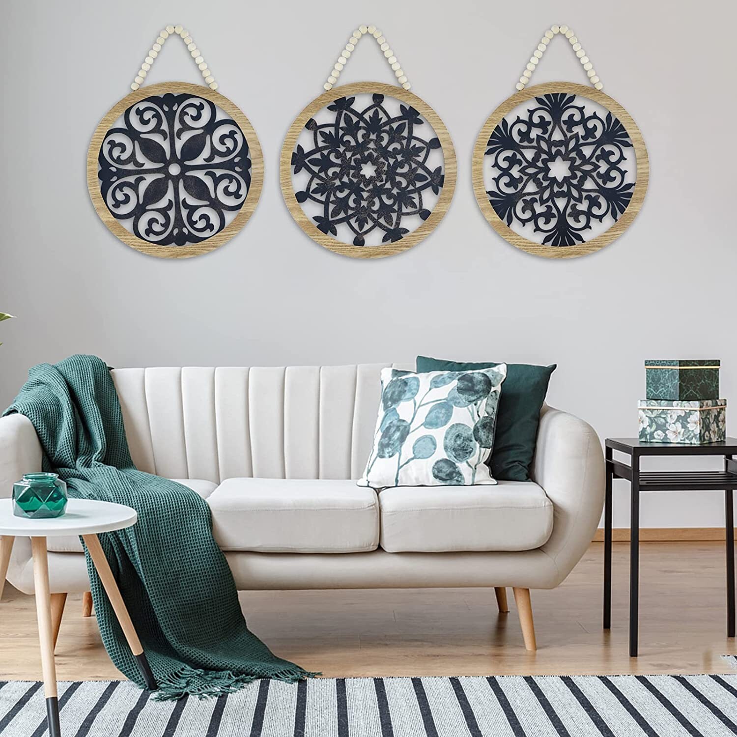 Set of 3 Large Rustic Wall Decor Farmhouse Wall Decor Etsy