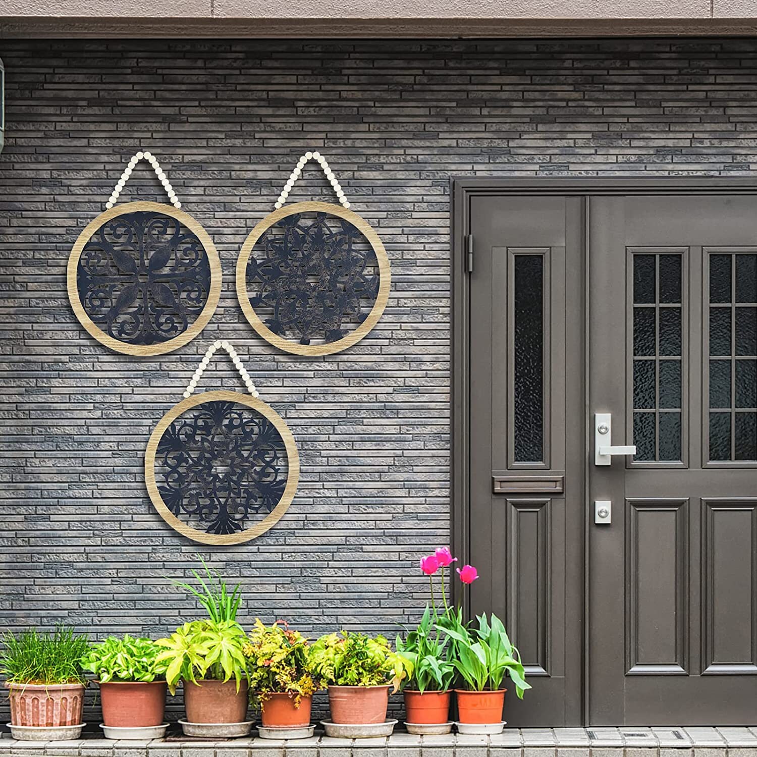 Set of 3 Large Rustic Wall Decor Farmhouse Wall Decor Etsy