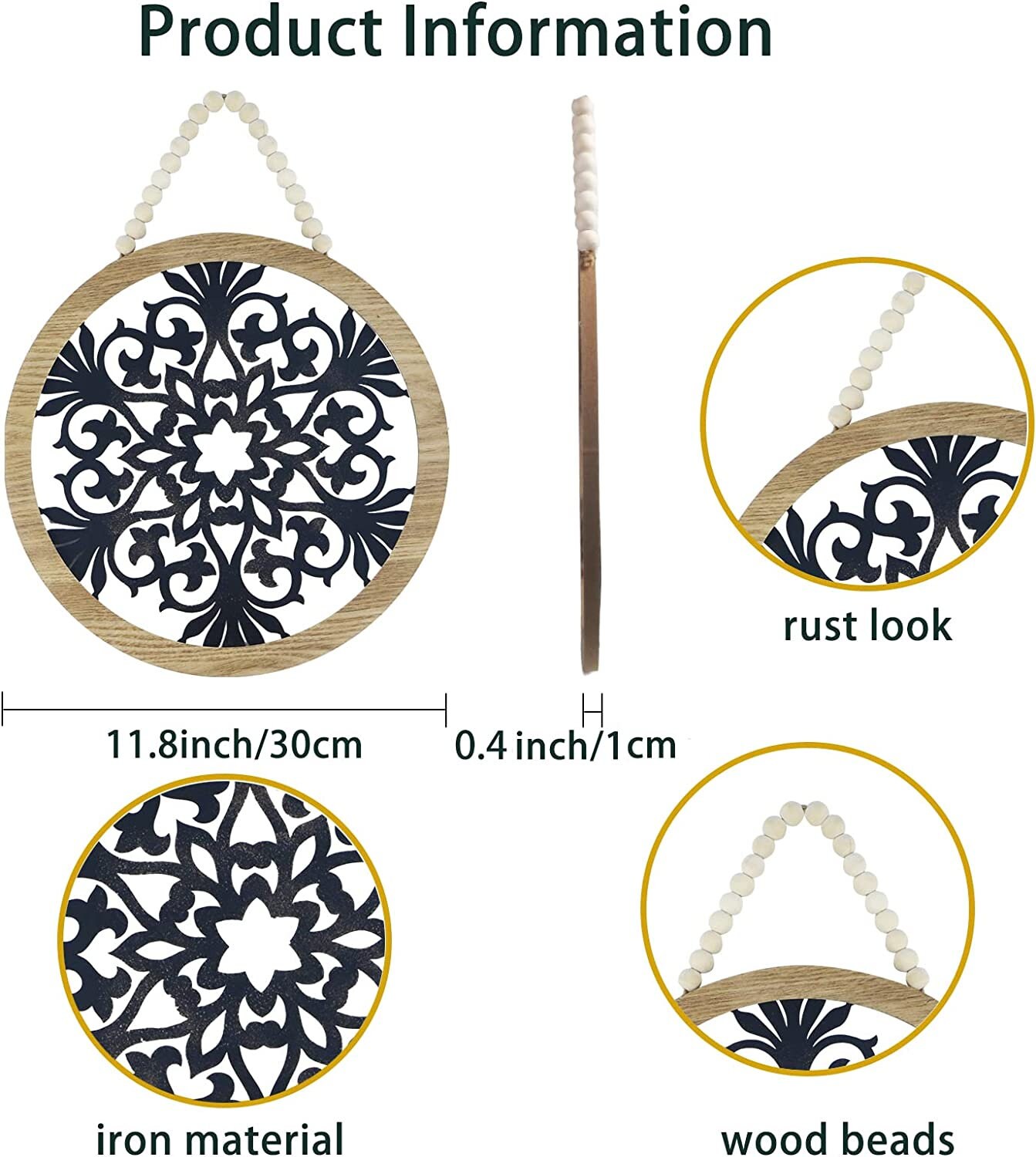 Set of 3 Large Rustic Wall Decor Farmhouse Wall Decor Etsy