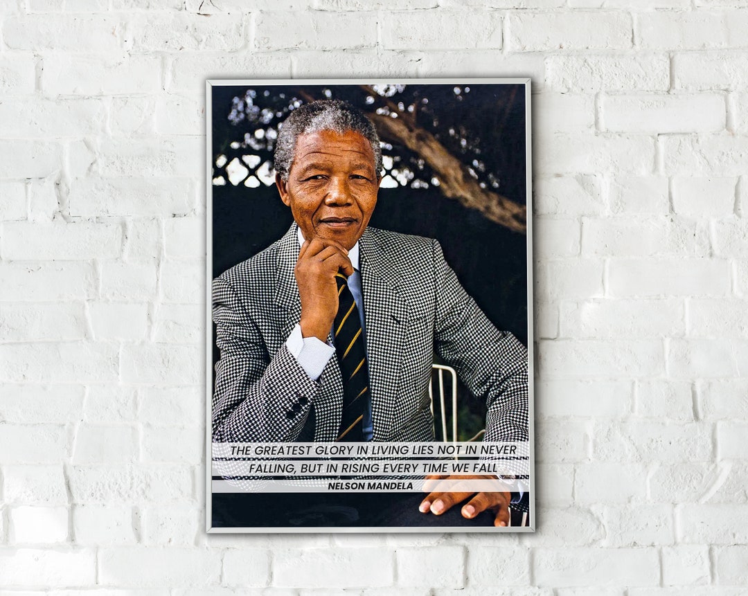 Nelson Mandela Wall Art, Nelson Mandela Quote Framed Canvas Printing