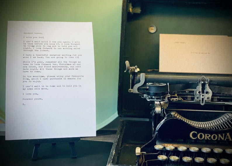 Custom Typewritten Open When Letters set of 8 Etsy