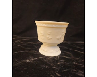 Vintage White Milk Glass Pedestal Compote