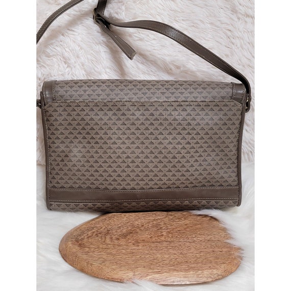 Vintage Liz Claiborn 80's Triangle Geometric Print Envelope Crossbody Handbag View 3