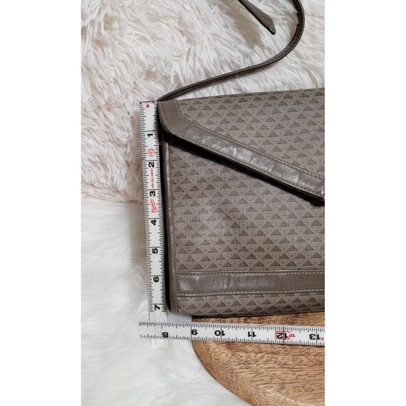 Vintage Liz Claiborn 80's Triangle Geometric Print Envelope Crossbody Handbag View 4