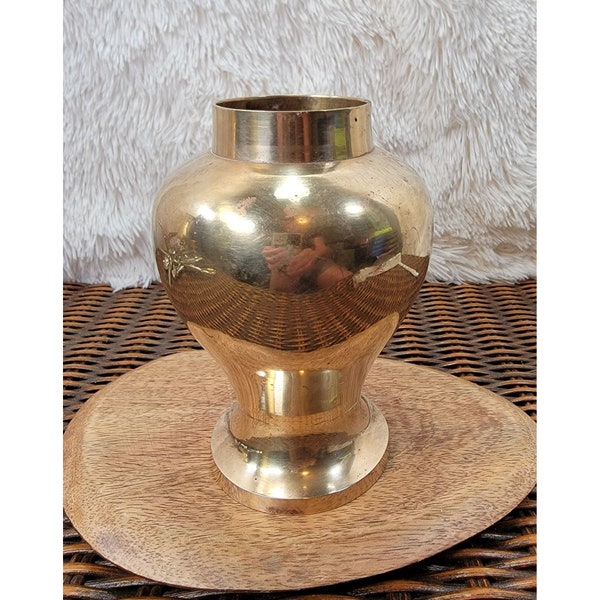 Vintage Brass Vase Etsy
