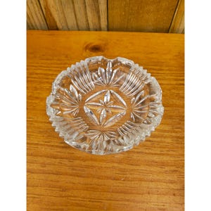 Vintage Clear Crystal Ashtray