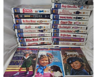 Shirley Temple (Dimples) 24 Lot VHS Collection