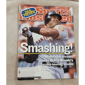 Sports Illustrated, 2001 October 8, Barry Bonds San Francisco Giants, Magazine