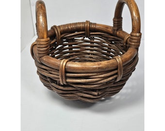 Vintage Thick Woven Basket