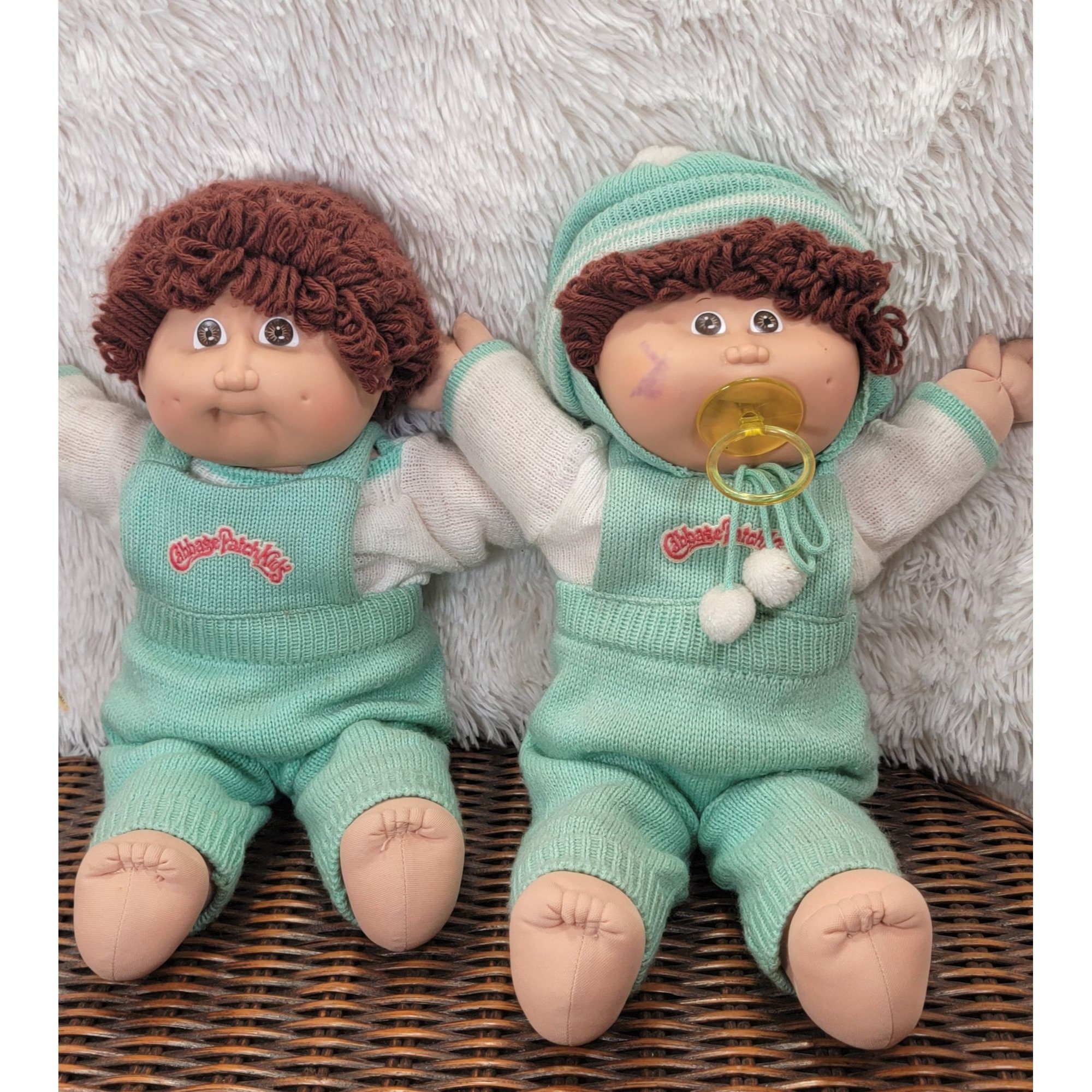 Gemelos Cabage Patch Kids vintage, 1985. Juego de 2 muñecas - Etsy México, image size:2000x2000