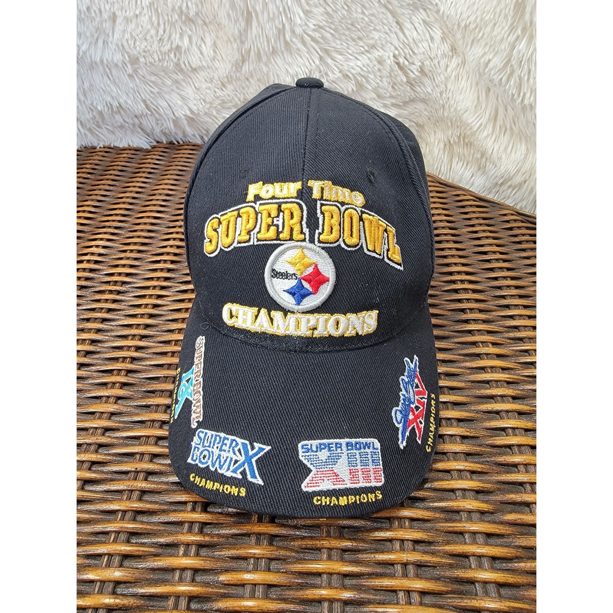 Steelers Leather Hat - Etsy