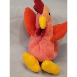 TY Teenie Beanie Babies &quot;Strut&quot; the Rooster.  Missing the Swing Tag