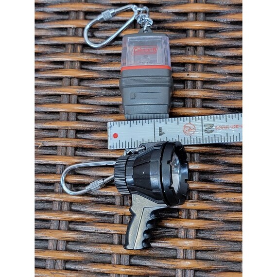 Vintage Coleman and Spotlight Key Chains Gem