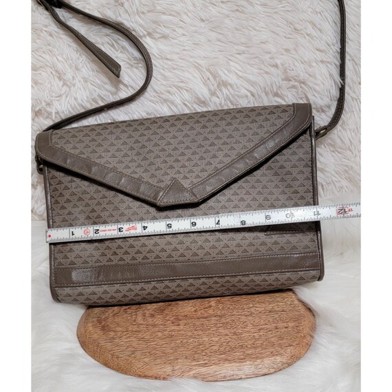 Vintage Liz Claiborn 80's Triangle Geometric Print Envelope Crossbody Handbag View 6