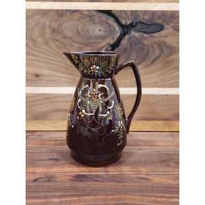 Vintage Moriage Japanese Redware Replacement Tea Pitcher