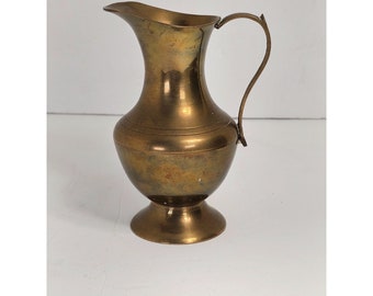 Vintage Small Brass Pitcher