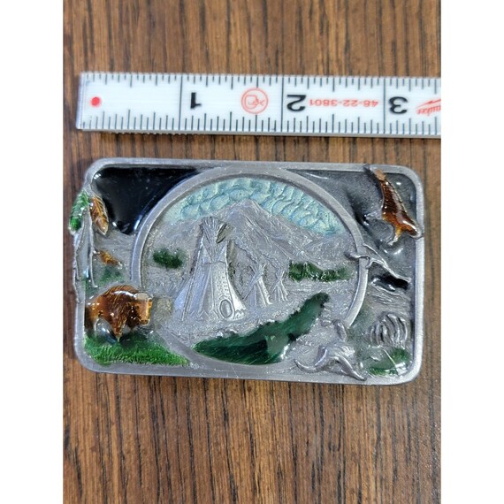 Siskiyou 1983 Vtg Pewter Belt Buckle Tribute to t… - image 7