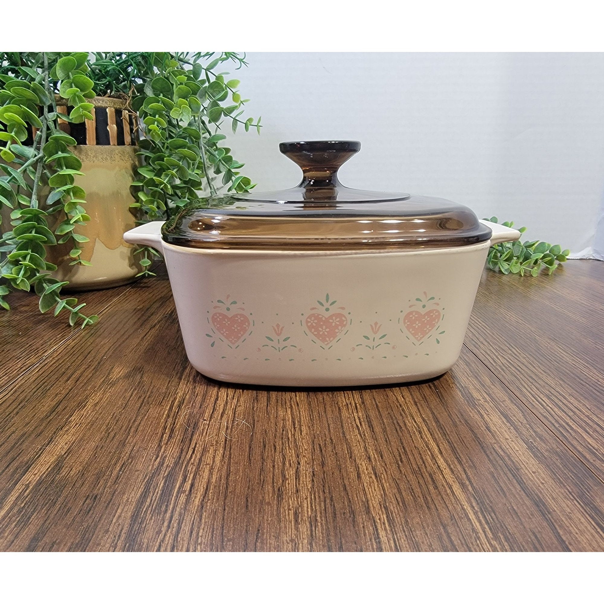 1990s Vintage Corning Ware Forever Yours, 1.5 Liter Casserole Dish w/ Lid