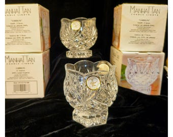 Crystal Clear Manhattan 24% Bleikristall Votivkerzenhalter