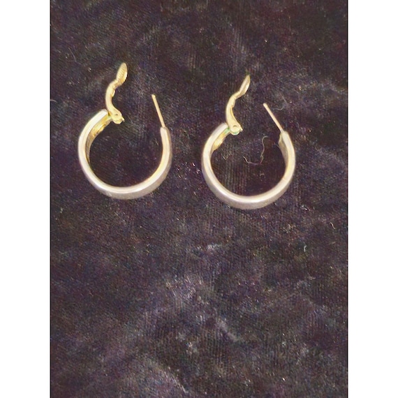 Chunky hoop earrings