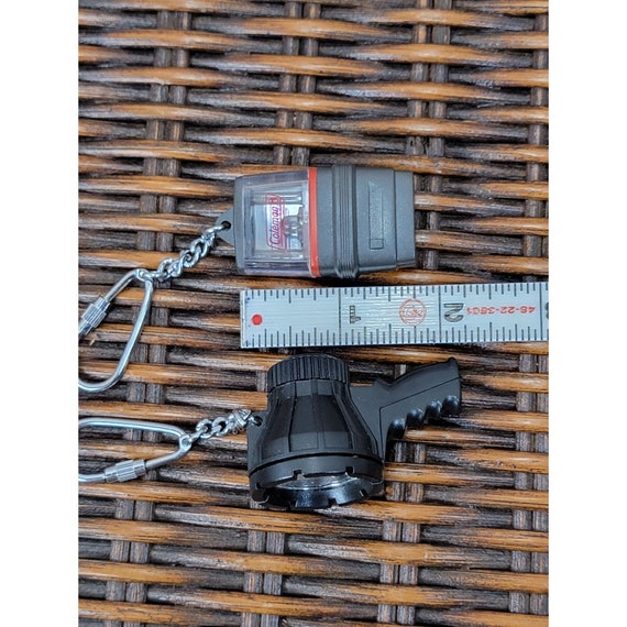 Vintage Coleman and Spotlight Key Chains Gem