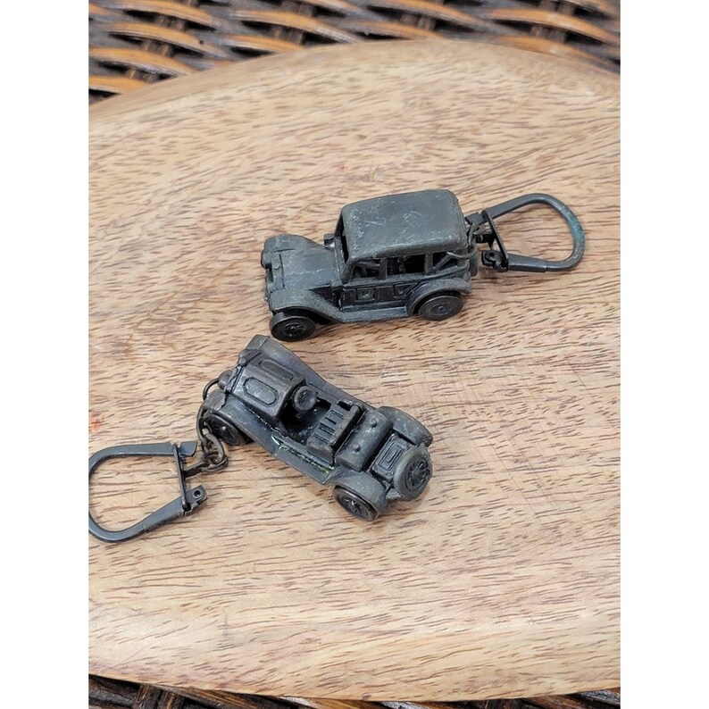 Lot of 2 Vintage Car Die Cast Key Chains - Etsy