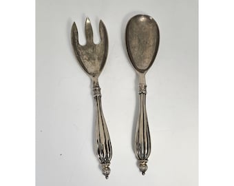 Godinger Silver Plated Salad Fork Spoon Set