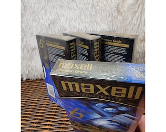 Maxell 6 Hour T120 Premium Grade bekommen aufnahmefähige VHS-Kassetten, NEU, 4er Set