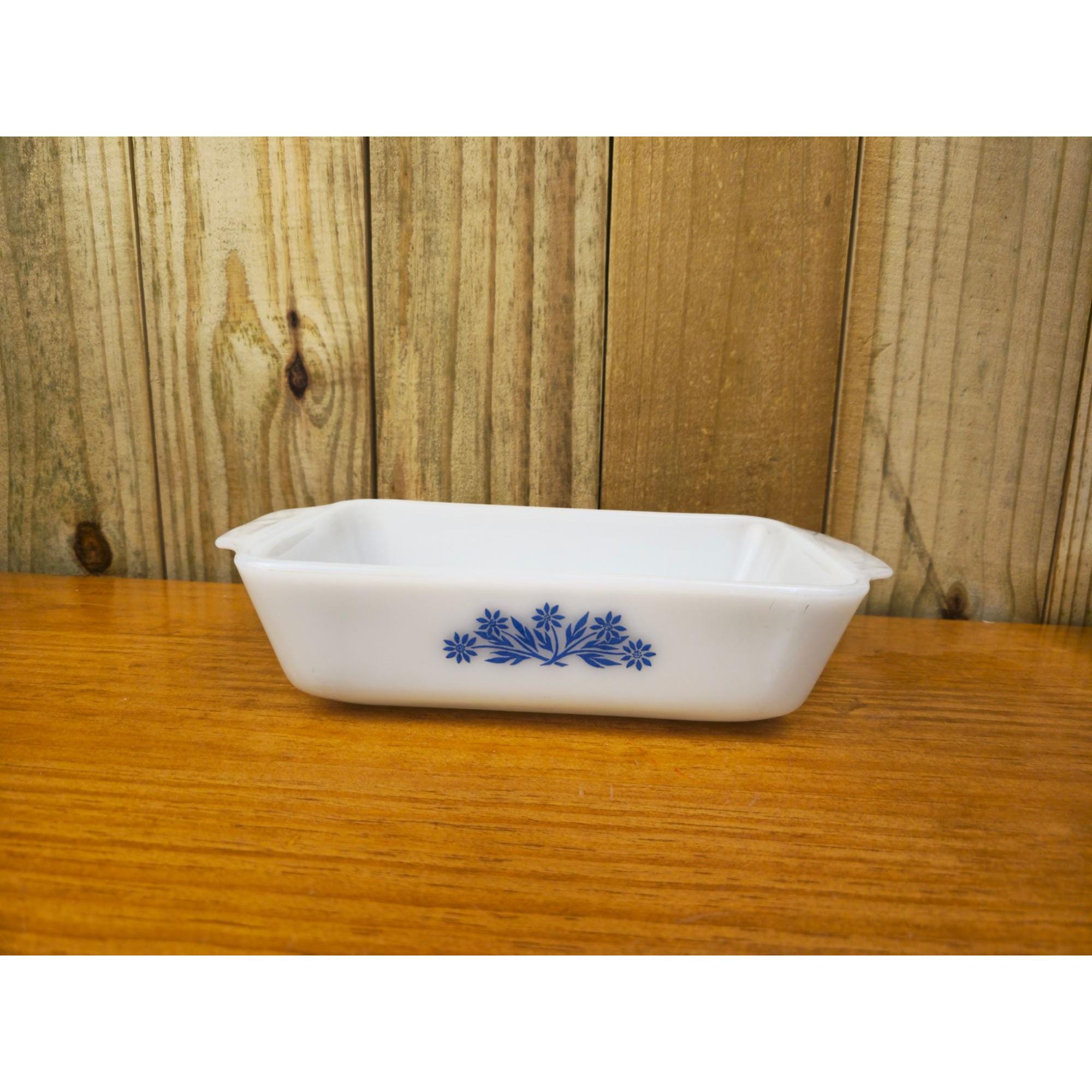 ANCHOR HOCKINGFire−king 350 ★ブル−ライン5枚 Vintage Anchor Hocking Fire King Blue Cornflower Loaf Pan, Model