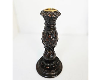 Brown Ornate Candle Stick Holder