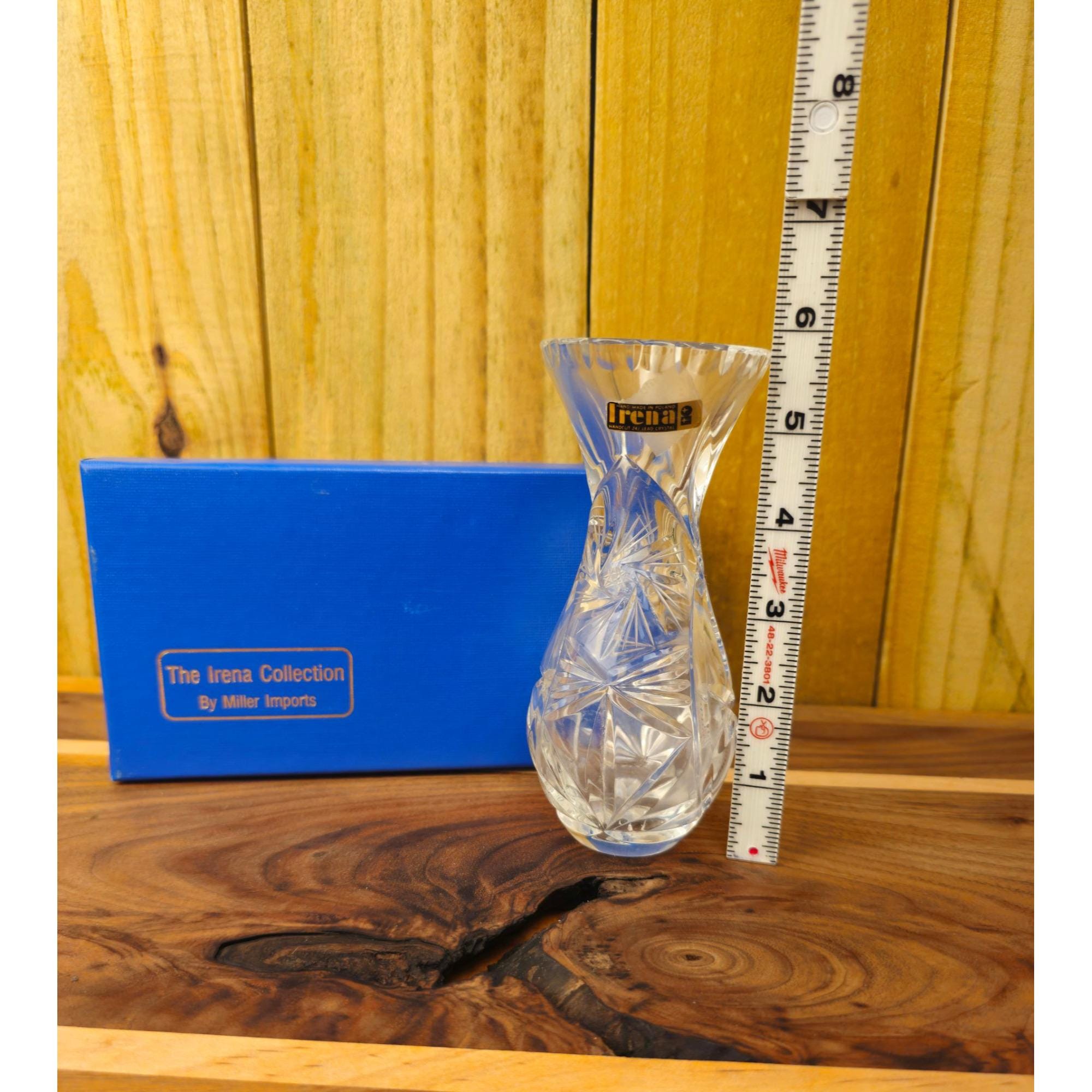 The Irena Collection Lead Crystal Decorative Mini Vase by Miller