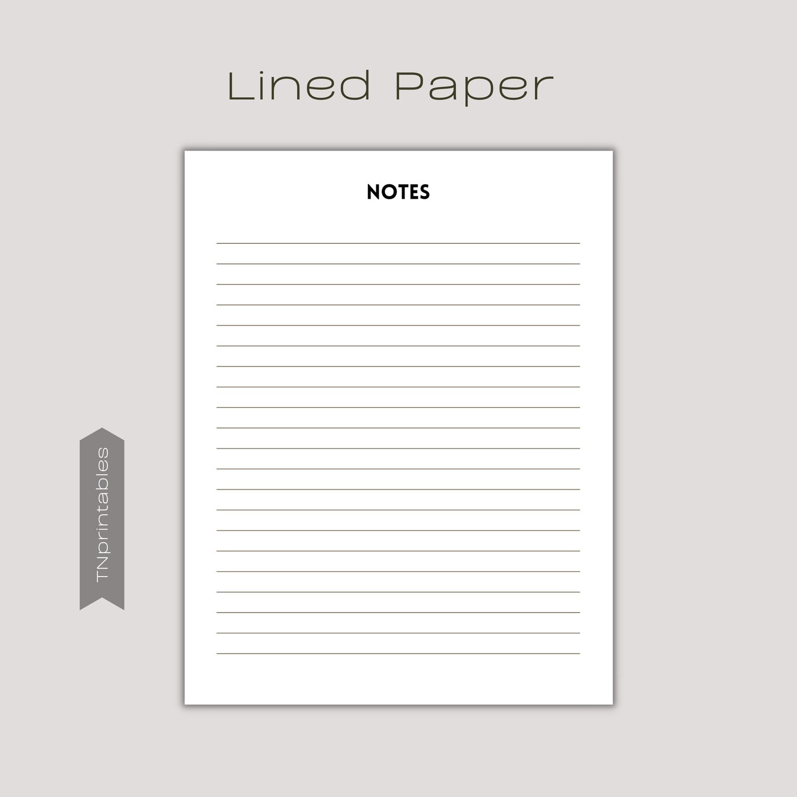 Printable Notebook Paper Pages Printable Lined Paper - Etsy