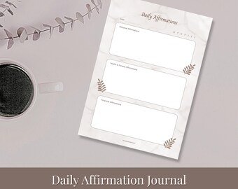 Affirmation Journal | Affirmation Planer zum Ausdrucken