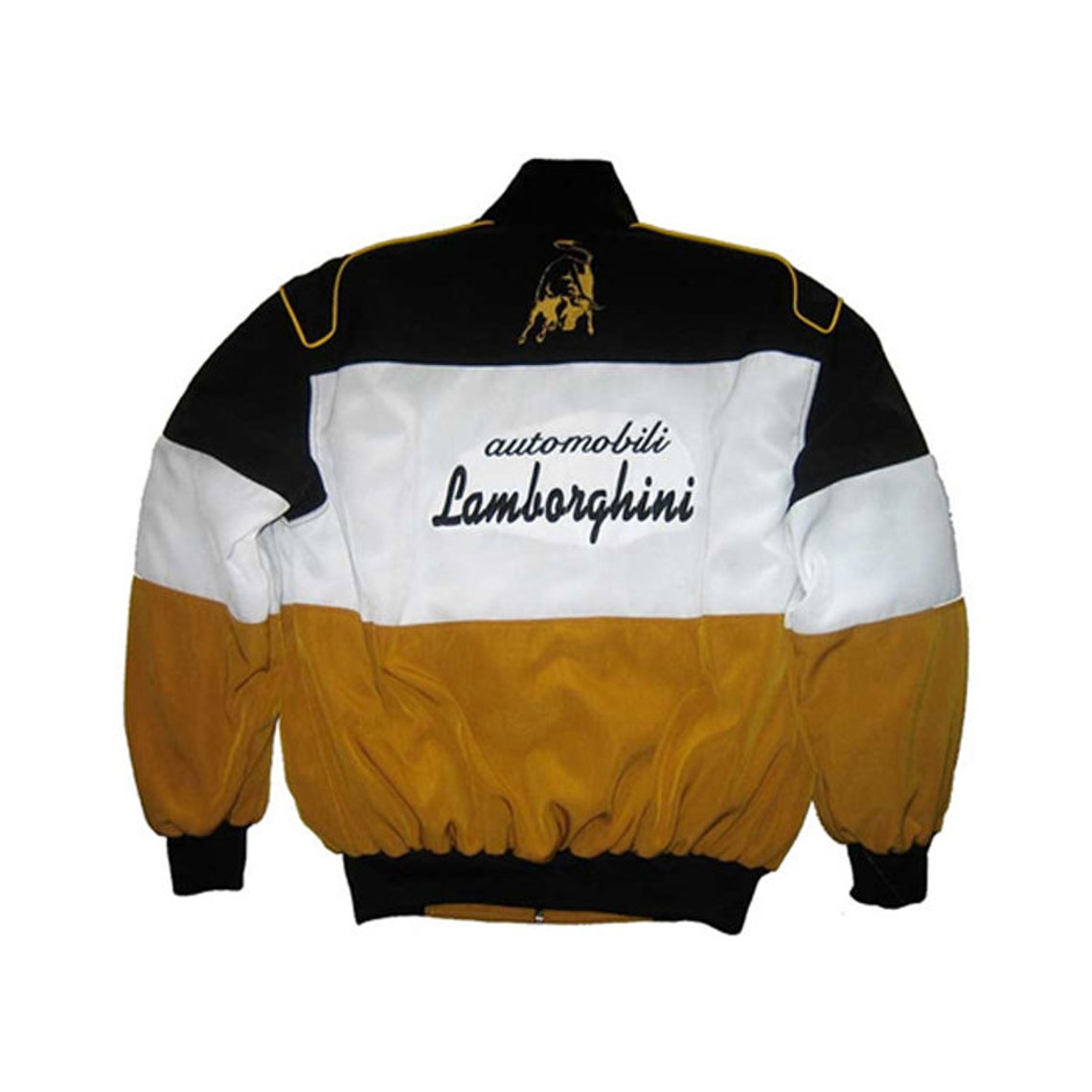 NASCAR Jacket Black White Yellow Bomber Jackets Etsy