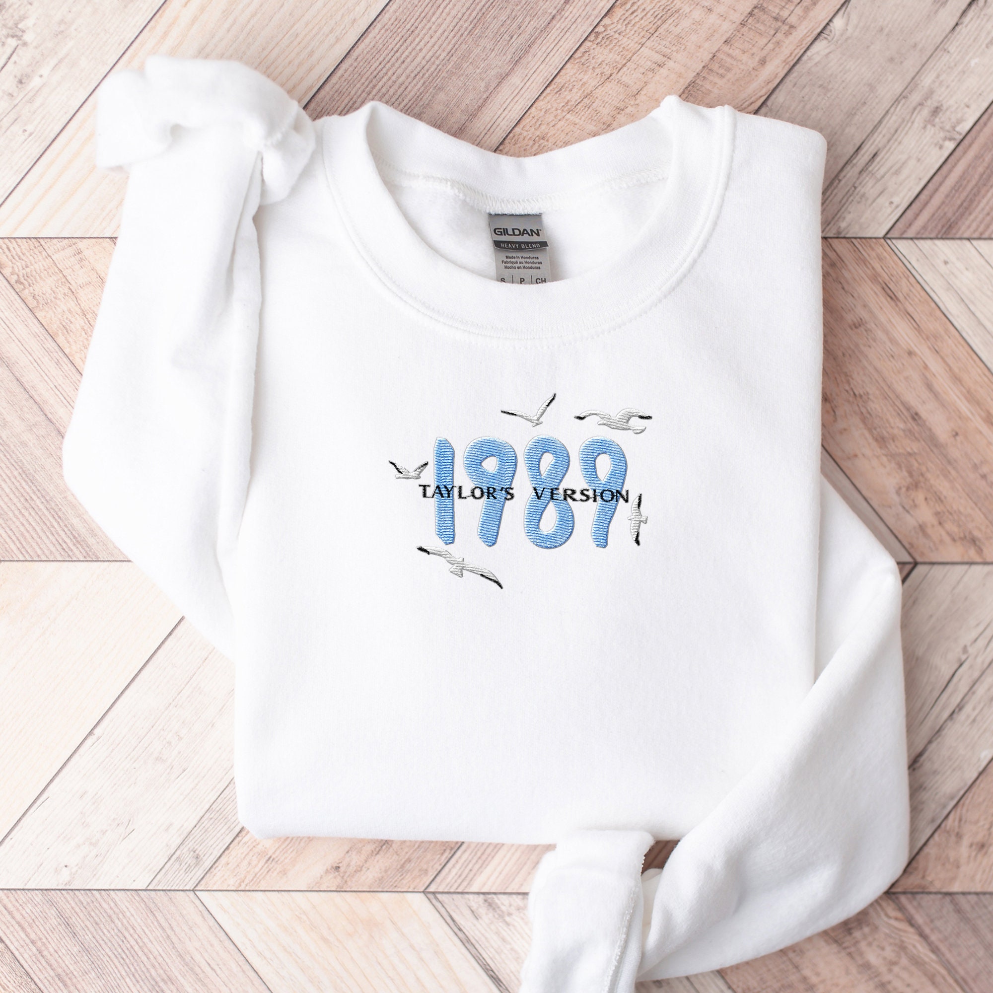Discover Embroidered 1989 Seagull Taylor Sweatshirt swiftiee gifts 1989 swiftiee Sweatshirt