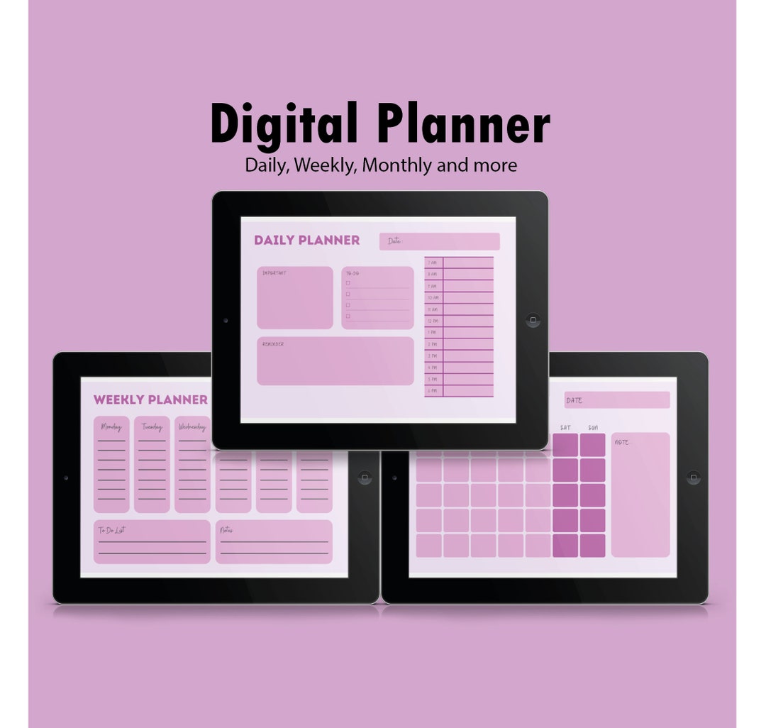 Digital Planner for Goodnotes PDF 7 Pages Daily Etsy