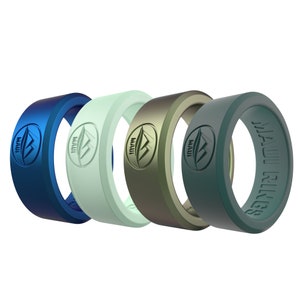 Herren Silikon Ring: Edelstahl Ring für Männer und Frauen