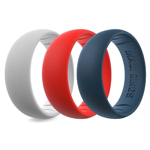 Alternative Classic Silicone Rings, Summer Jewelry Rings, Breathable Promise Ring, Anniversary Gift for Him or Her, Sport Rings, Maui Rings