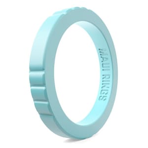 Elegant Silicone Ring: Stackable Wedding Band for Active Women