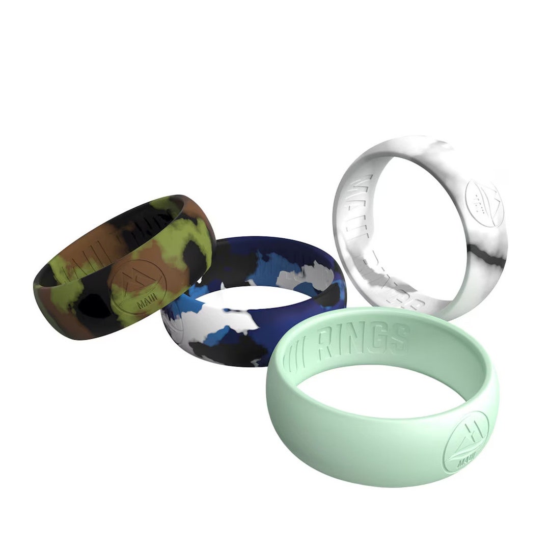 thumbnail image 2 of Safety Silicone Wedding Bands ROQ 4-Pack Silicone Wedding Rings 2 of 12