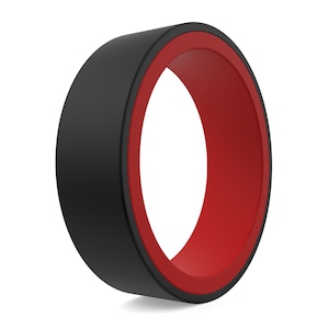 Reversible Two-Tone Silicone Ring: Unisex Wedding Band