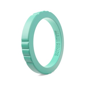Women Stackable Silicone Rings, Alternative Silicone Wedding Bands, Active Lifestyles Rings, Gifts for Her, Elegant Silicone Ring,Maui Rings