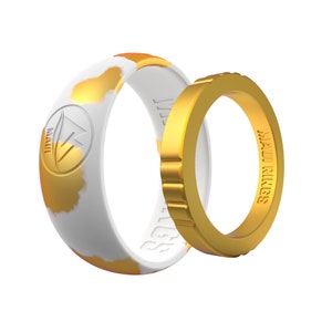 His & Hers Gold Silicone Rings: Alternative Wedding Bands